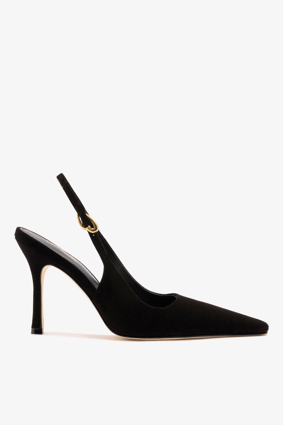 Larroude Carine Pump In Black Leather