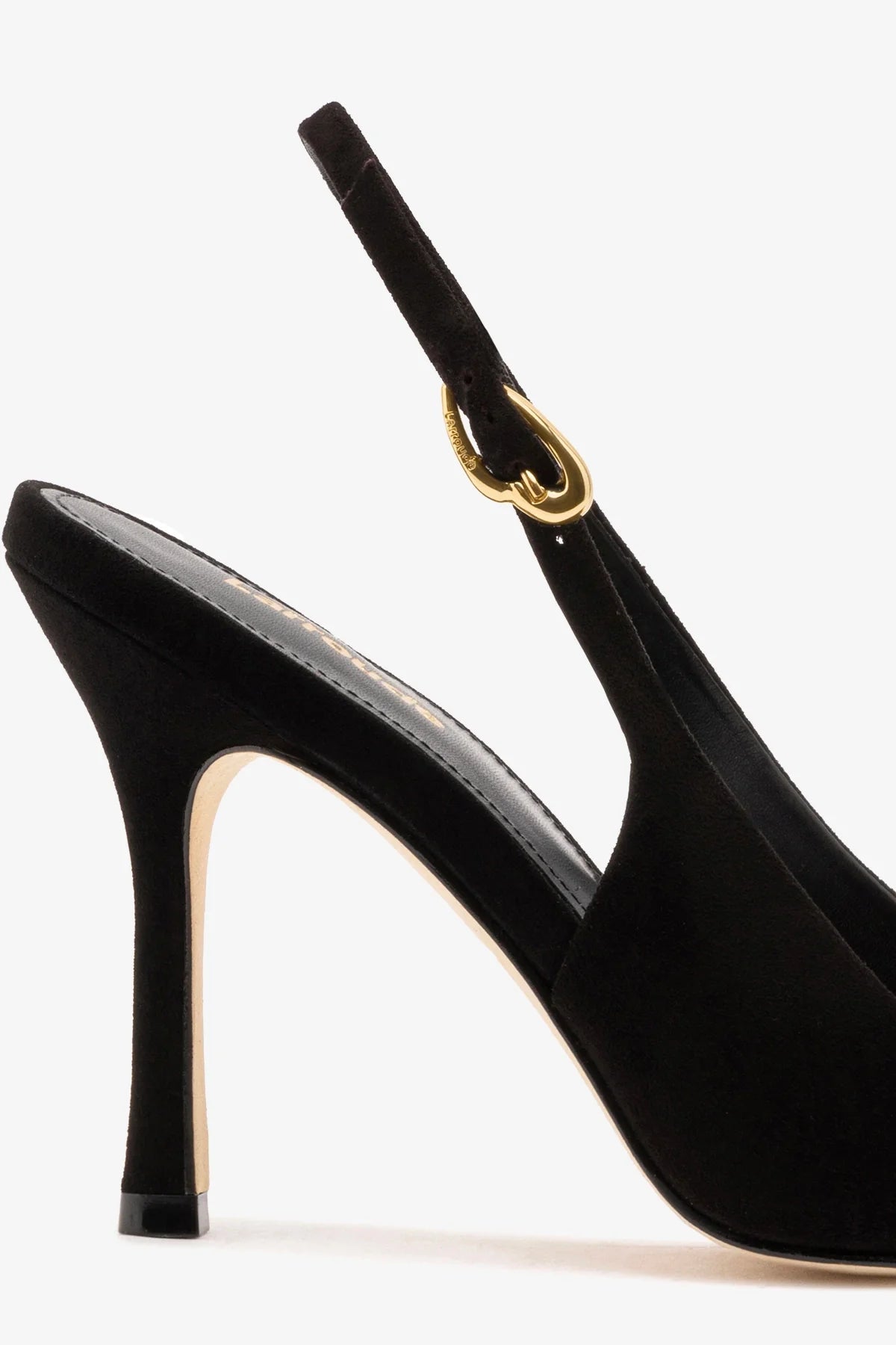Larroude Carine Pump In Black Leather