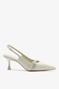 Larroude Ines Pump Gray Leather