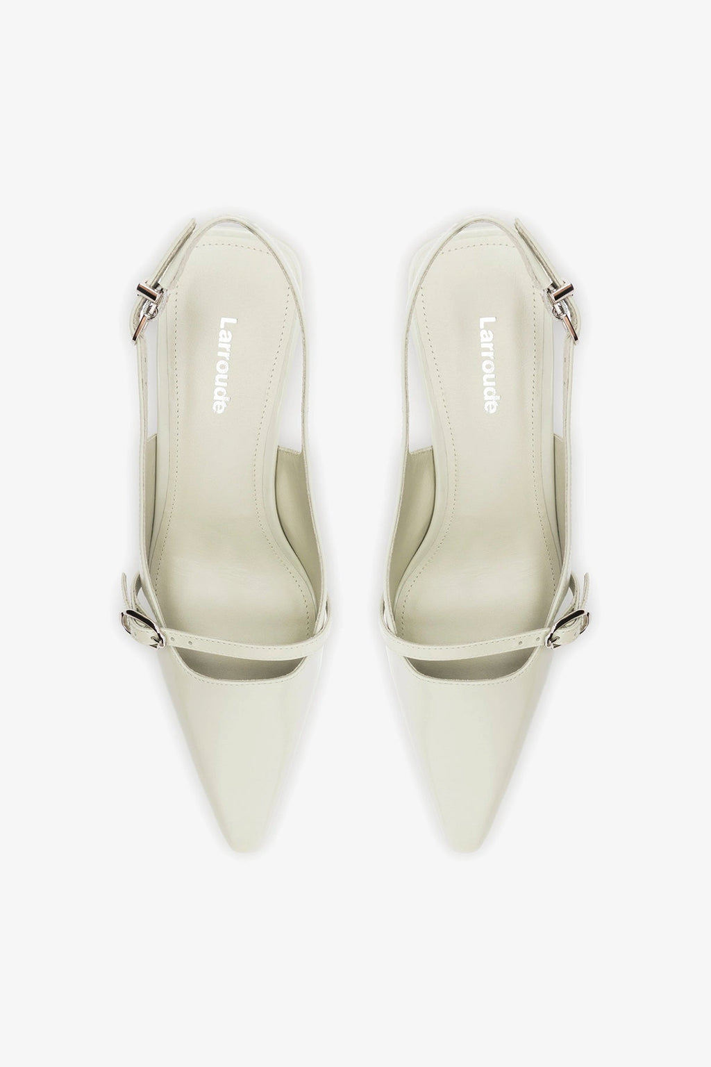 Larroude Ines Pump Gray Leather