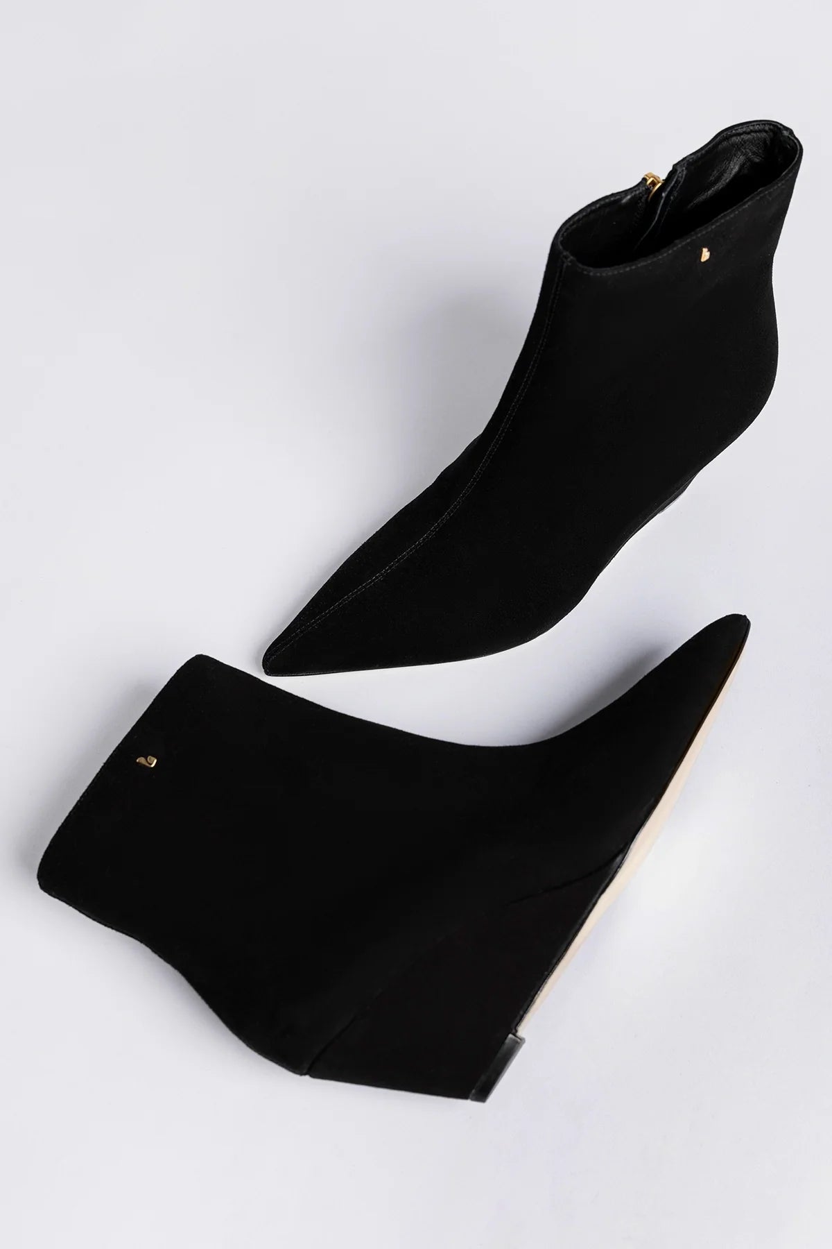 Larroude Loulou Boot Black Suede