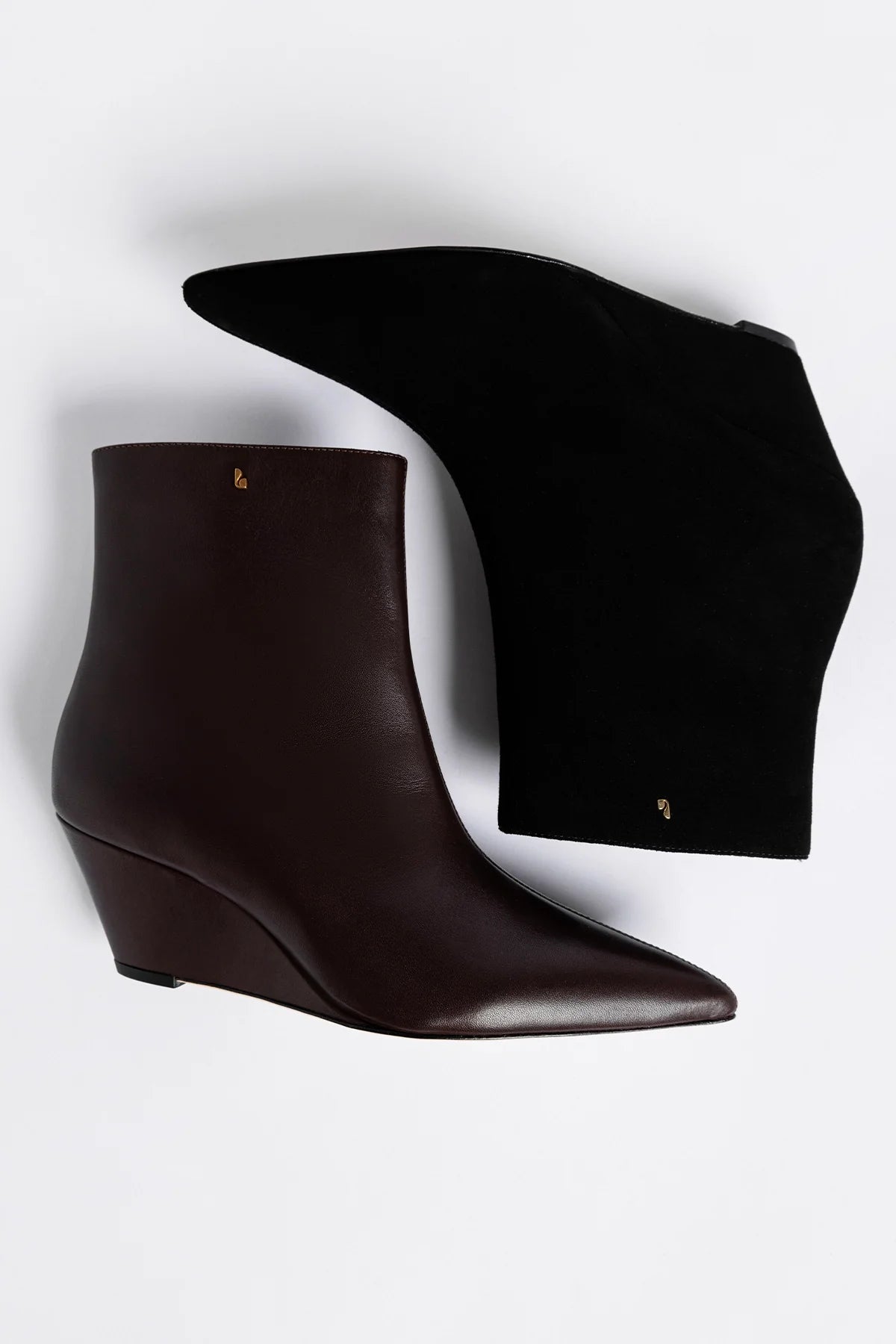 Larroude Loulou Boot Black Suede