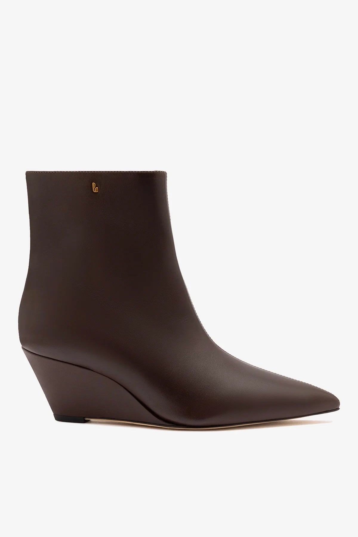 Larroude Loulou Boot Brown Leather