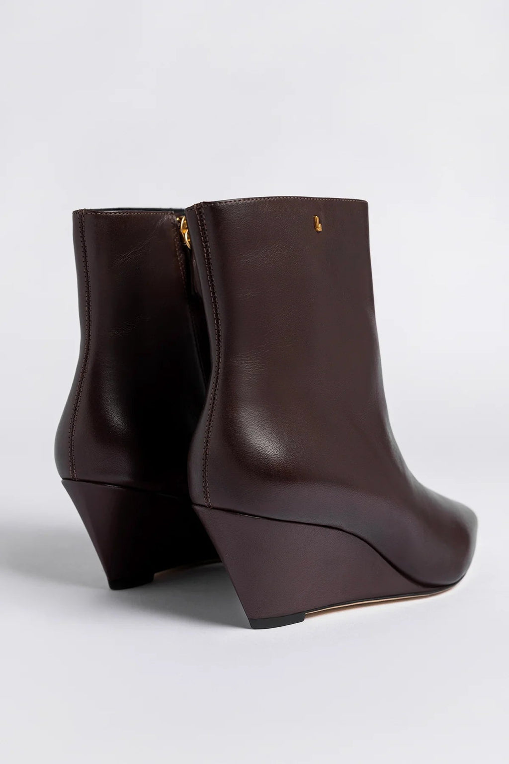 Larroude Loulou Boot Brown Leather
