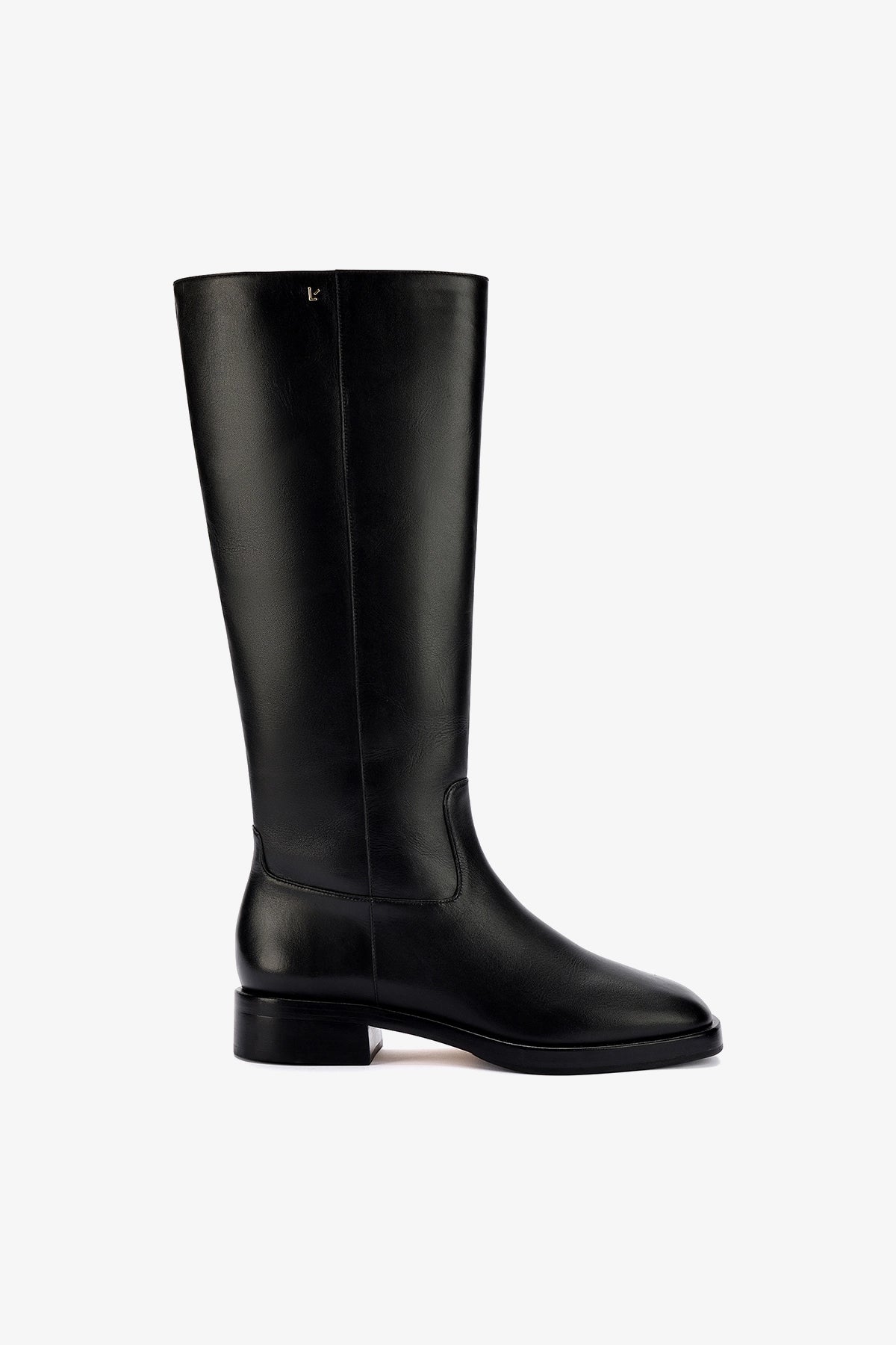 Larroude Anne Boot In Black Leather