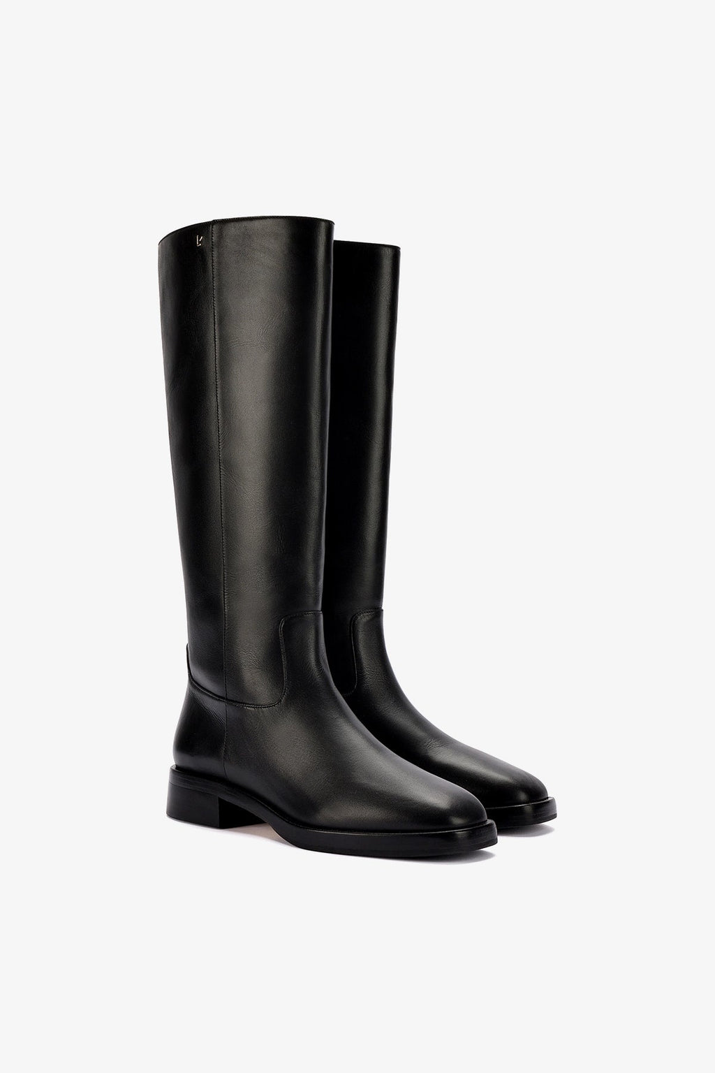 Larroude Anne Boot In Black Leather