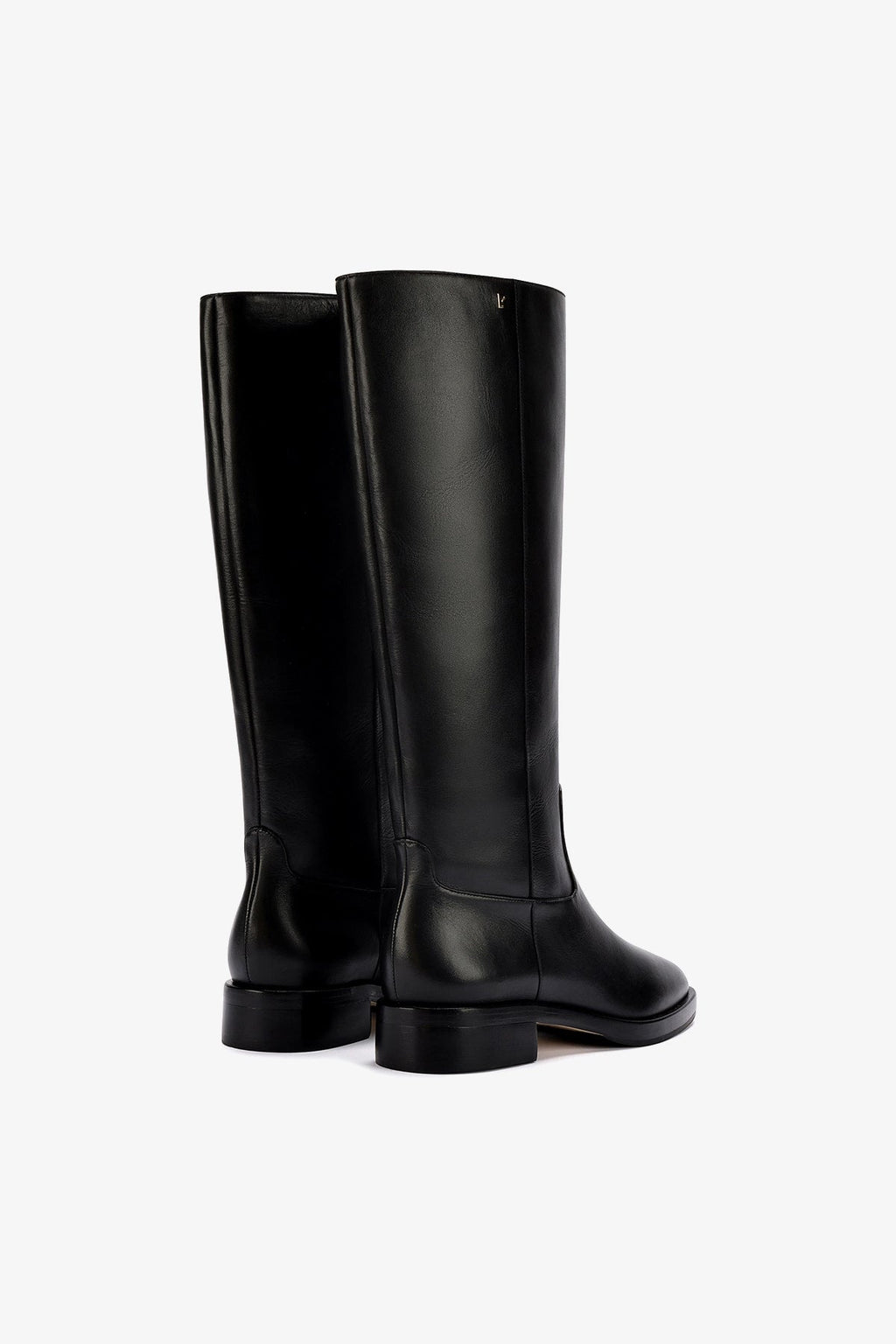 Larroude Anne Boot In Black Leather