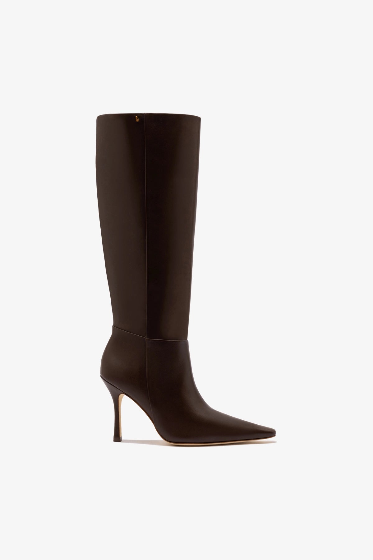 Larroude Carine Boot In Brown Leather