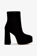 Larroude Dolly Boot In Black Suede