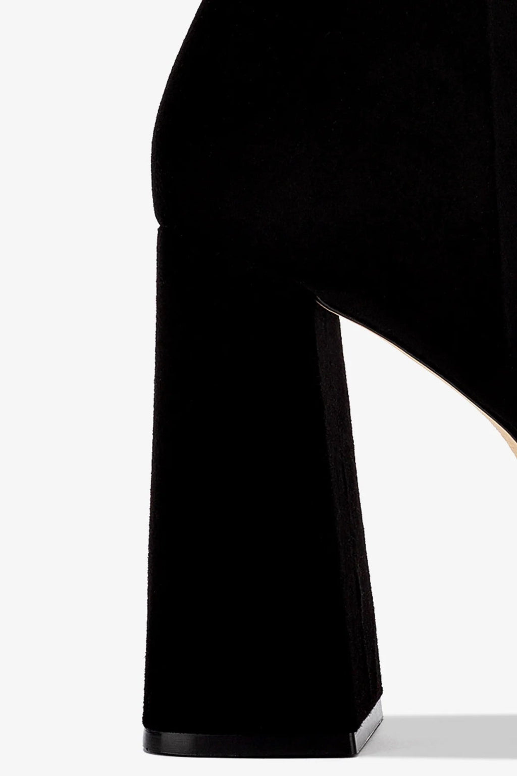 Larroude Dolly Boot In Black Suede