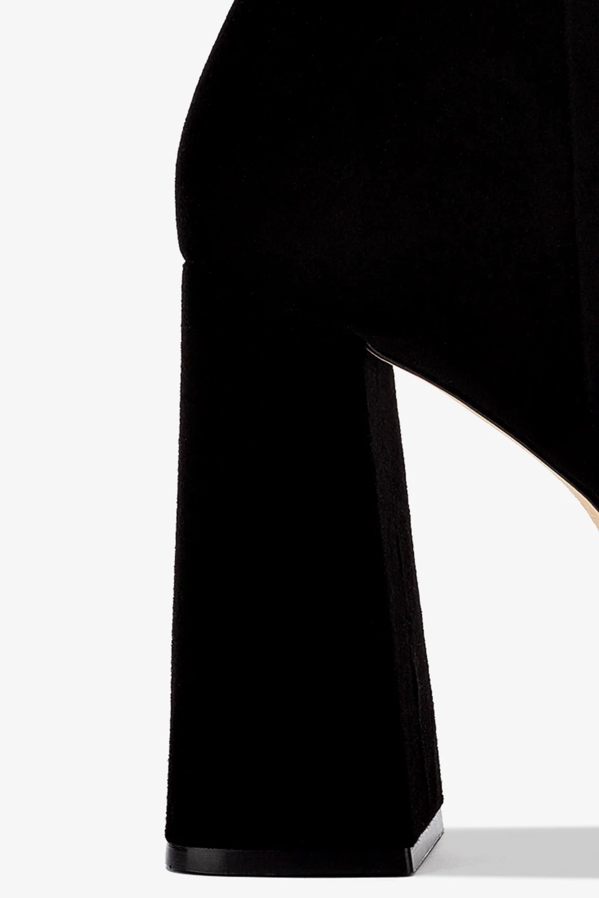 Larroude Dolly Boot In Black Suede