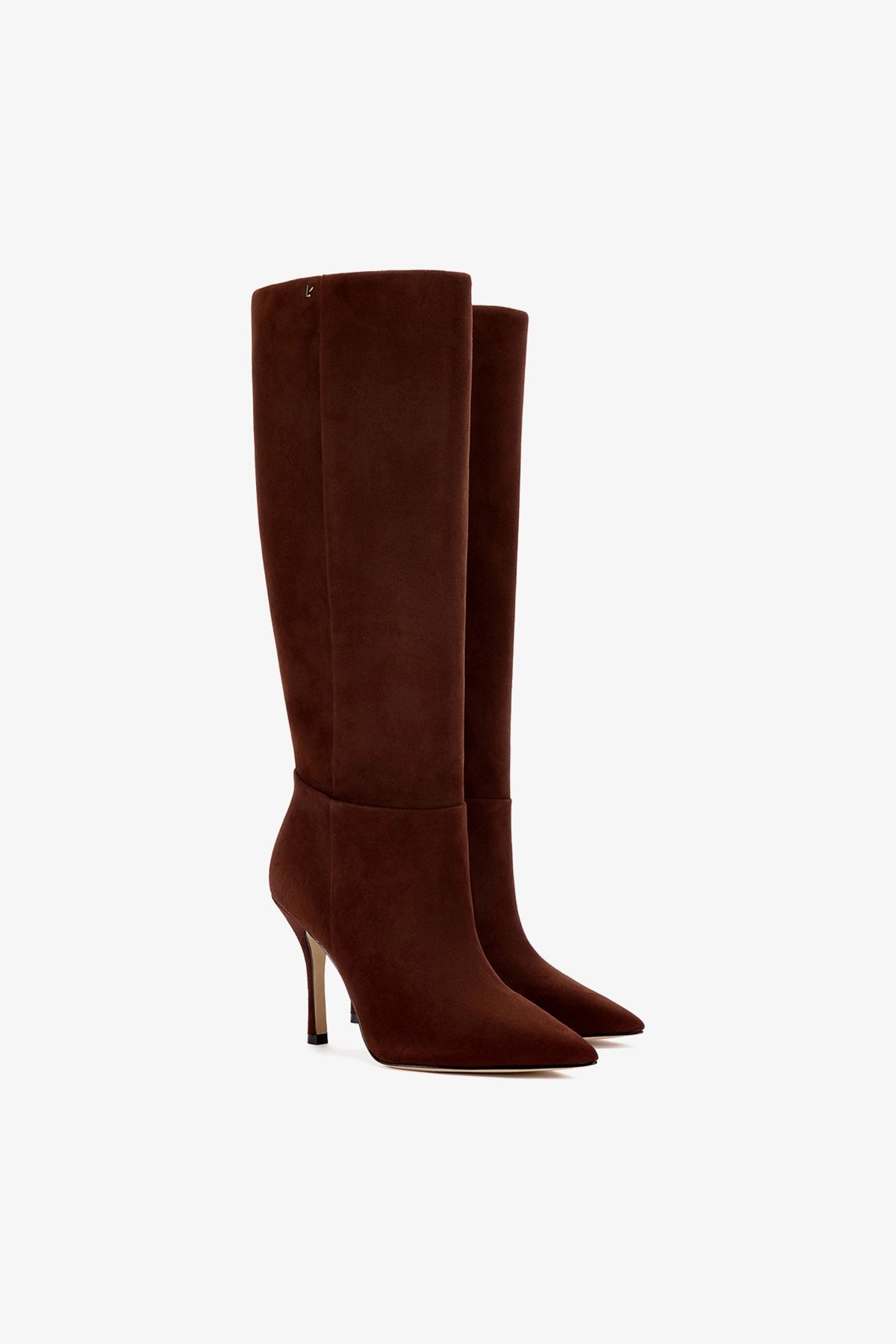 Larroude Kate Boot In Brown Suede