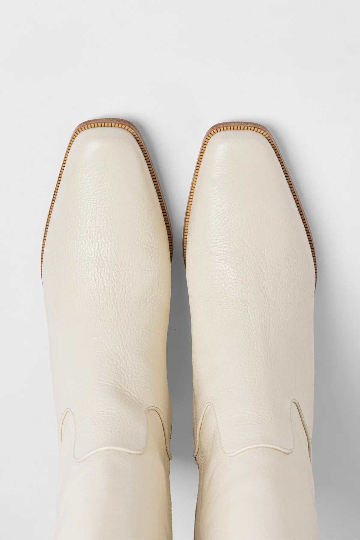 Larroude Alexis Boot Ivory Leather
