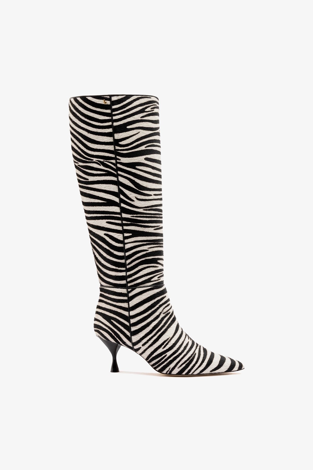 Larroude Georgia Boot Zebra Hair Leather