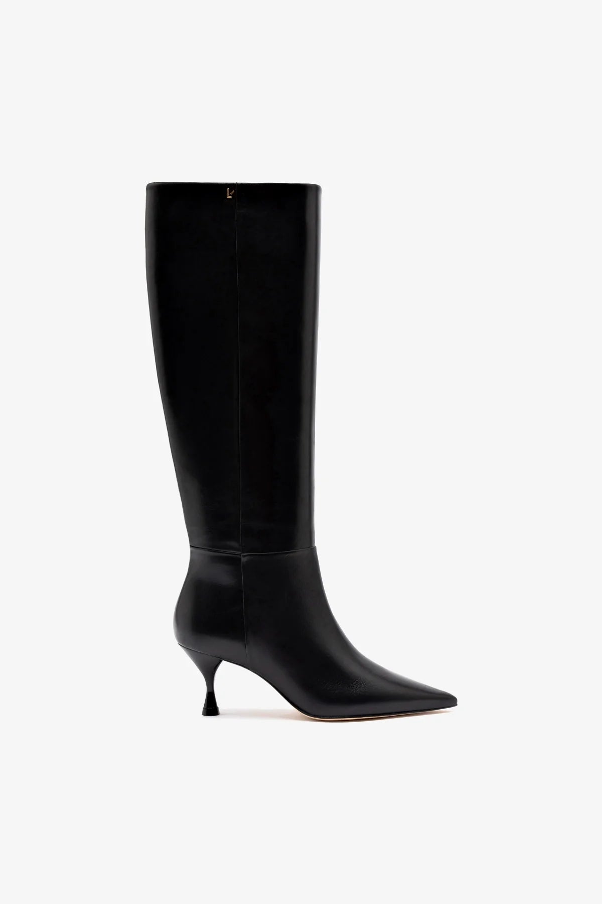 Larroude Georgia Boot In Black Leather