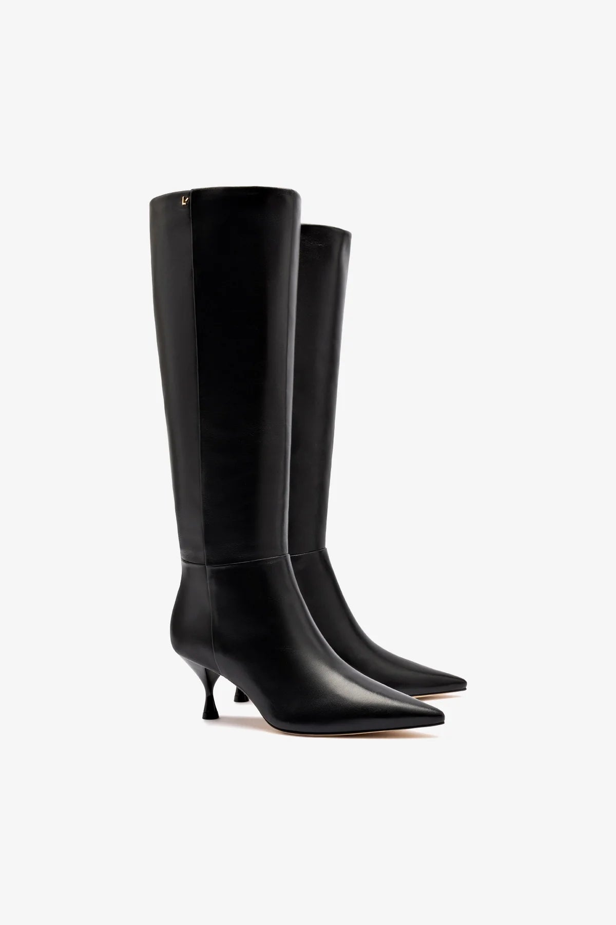 Larroude Georgia Boot In Black Leather