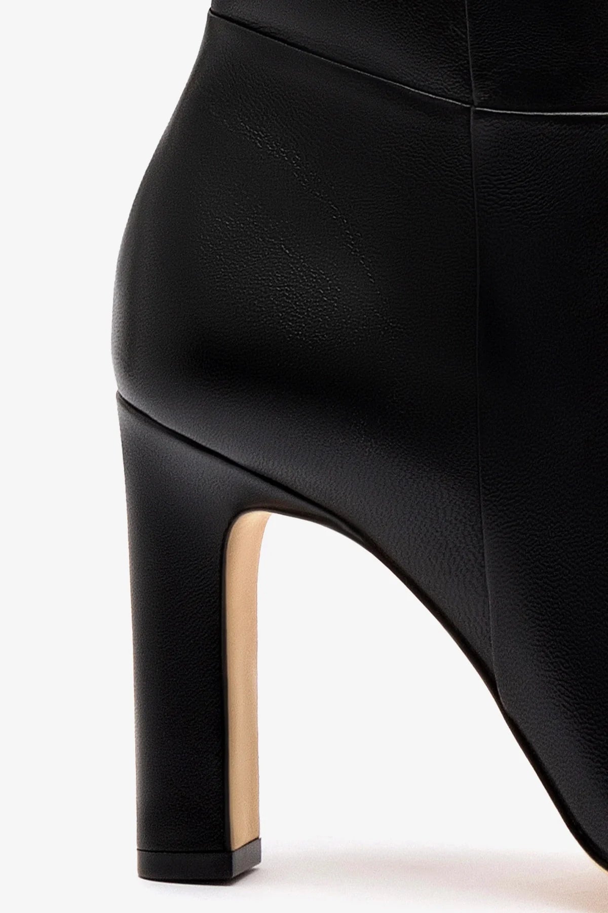 Larroude Cindy Hi Boot In Black Leather