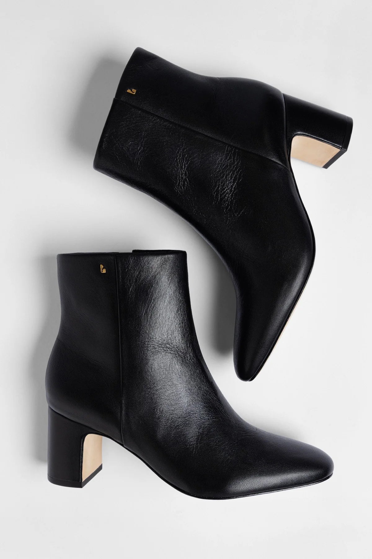 Larroude Gloria Boot Black Leather