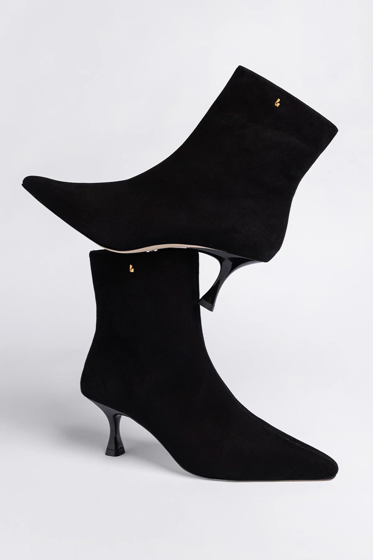 Larroude Ines Boot Black Suede