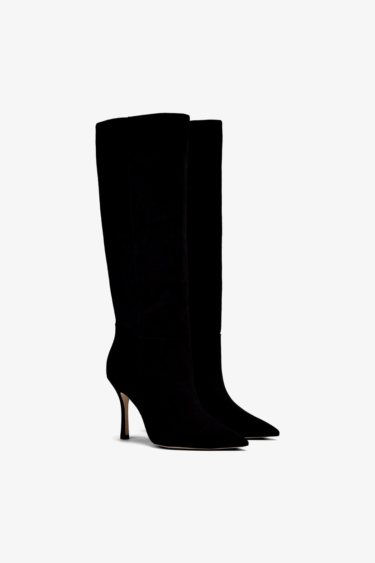 Larroude Kate Boot In Black Suede