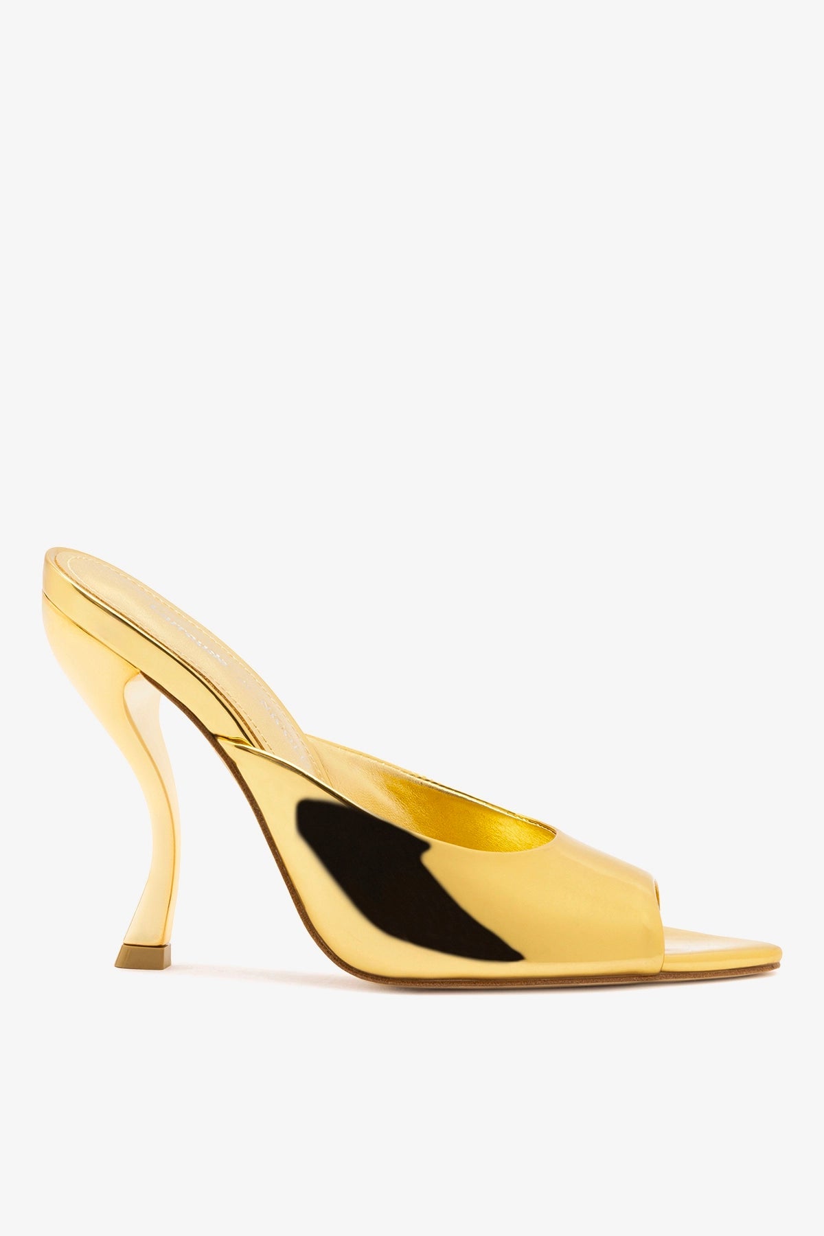 Larroude Larroudé x Nicolò B.: Malibu Mule Gold Specchio