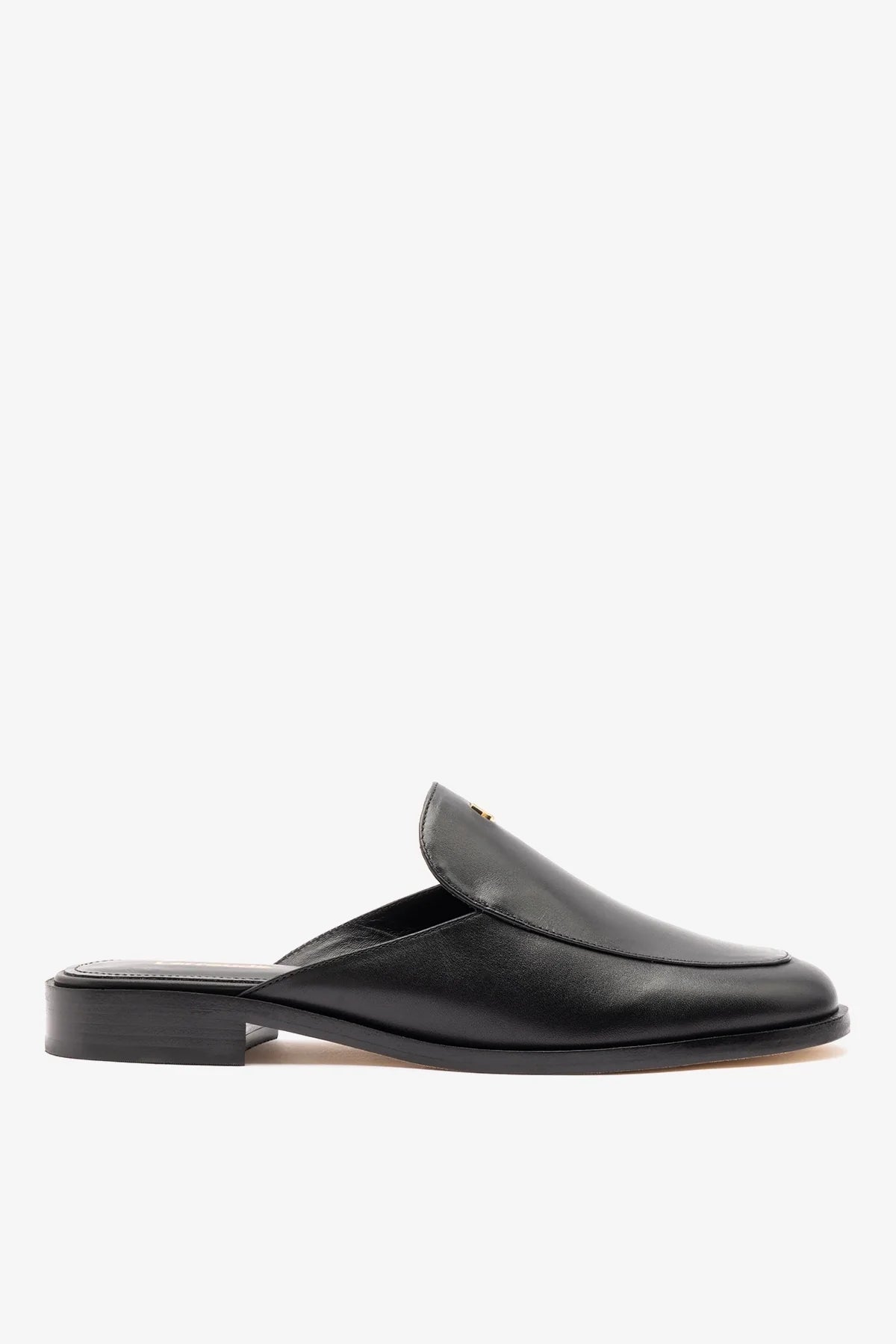 Larroude Margaux Mule Black Leather