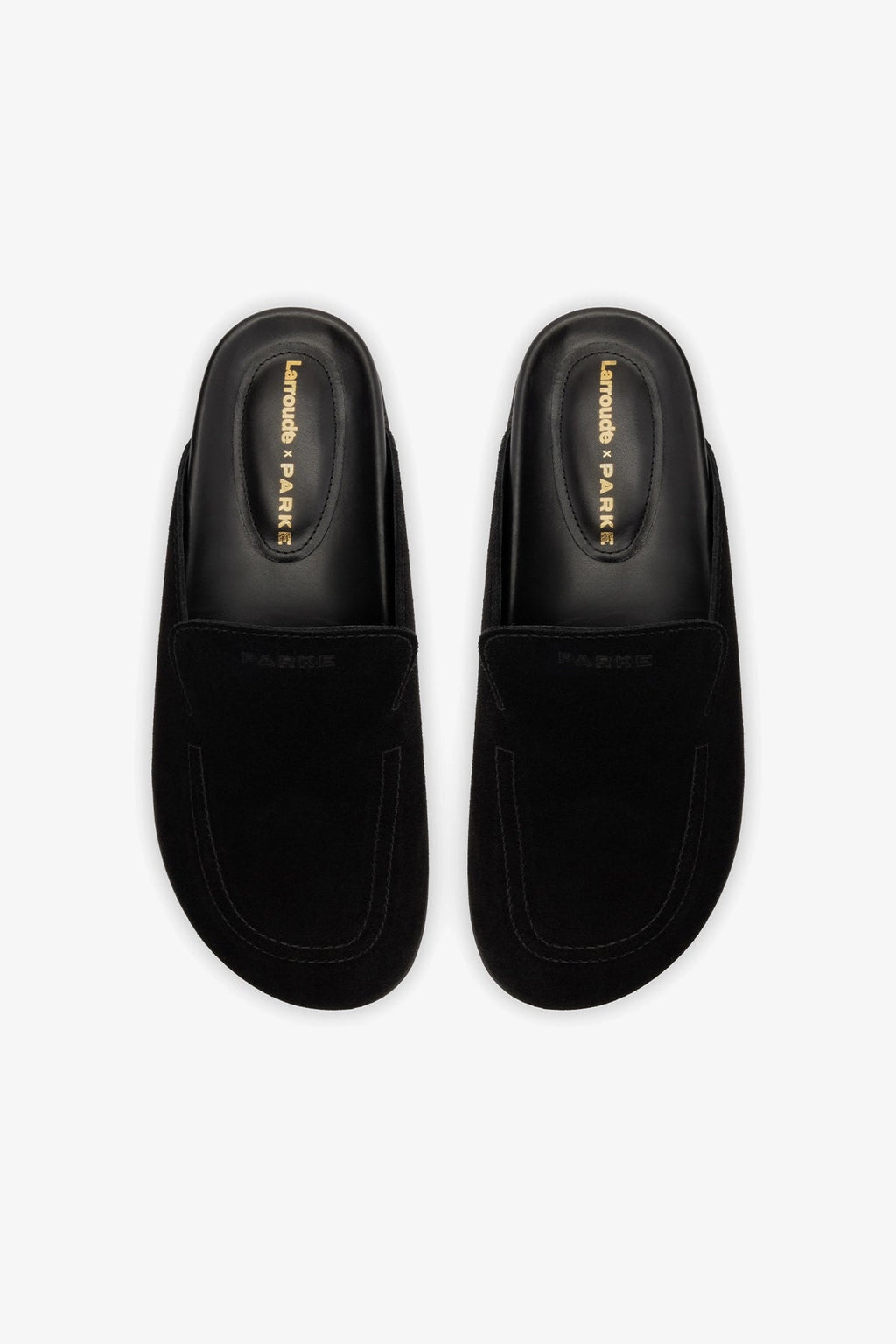 Larroude Larroudé x Parke Clog In Black Suede