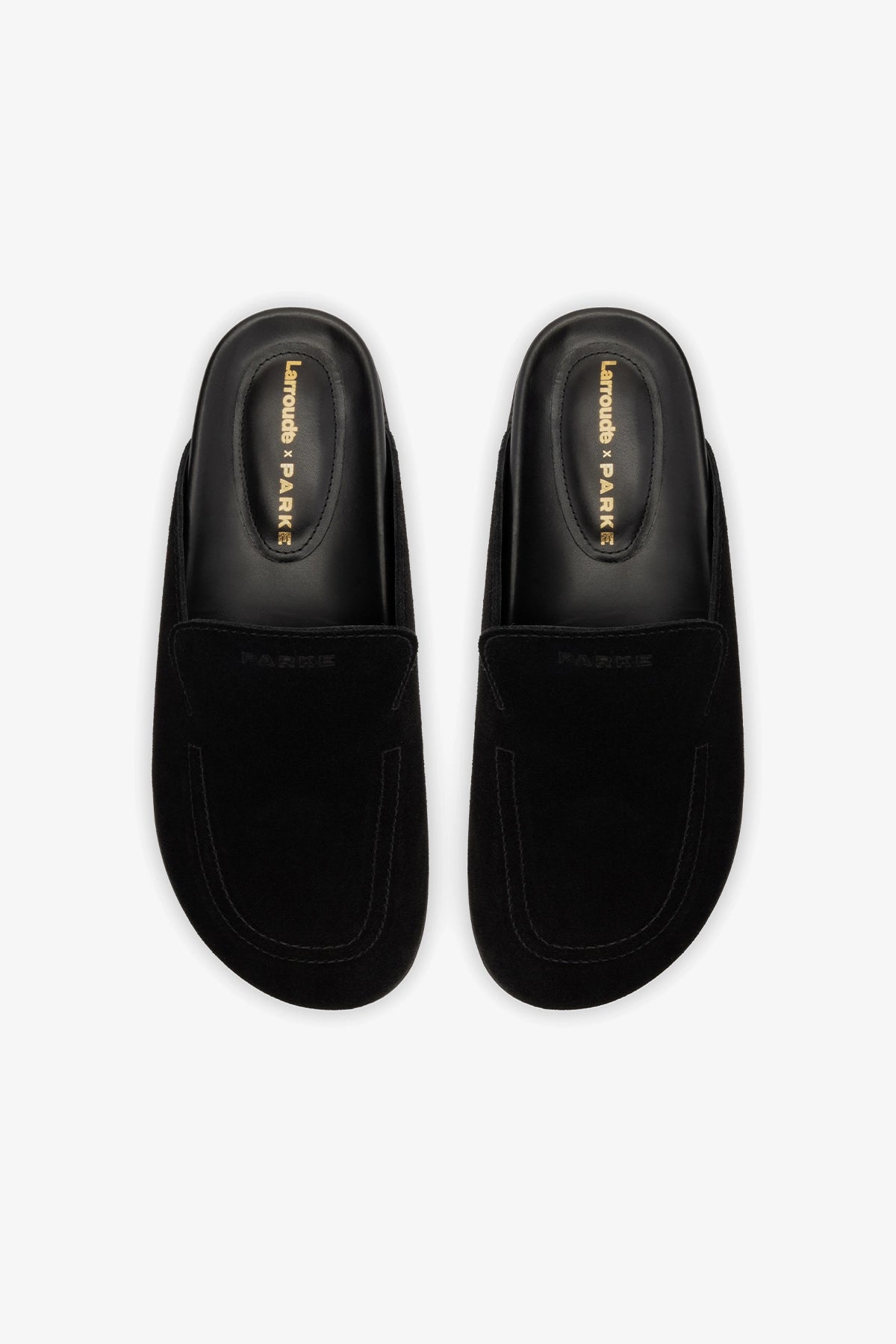 Larroude Larroudé x Parke Clog In Black Suede