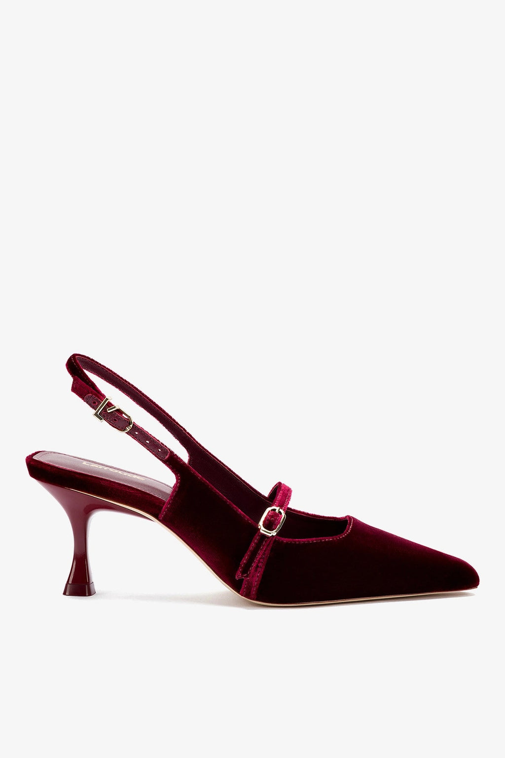 Larroude Ines Pump Wine Velvet