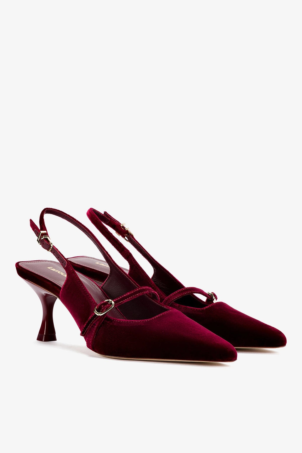 Larroude Ines Pump Wine Velvet