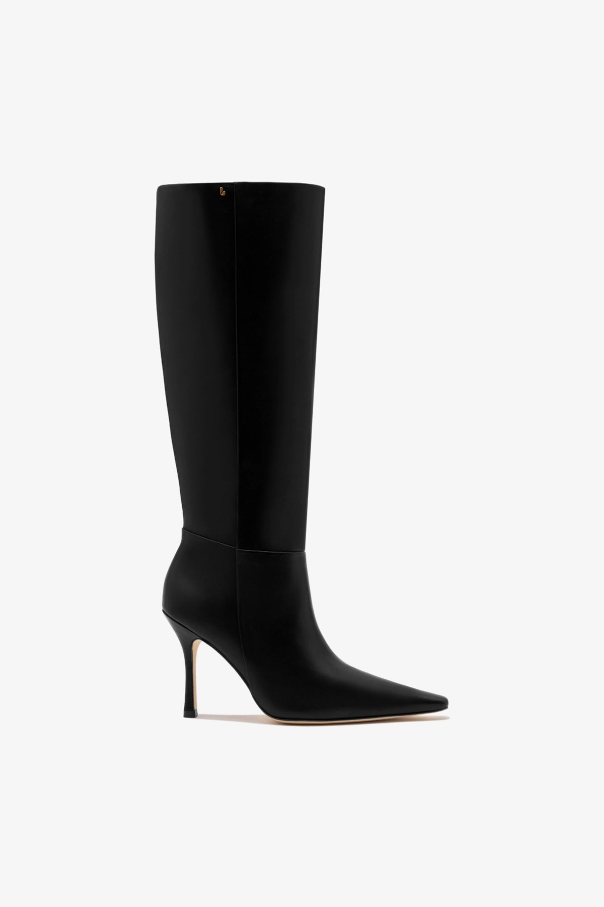 Larroude Carine Boot In Black Leather