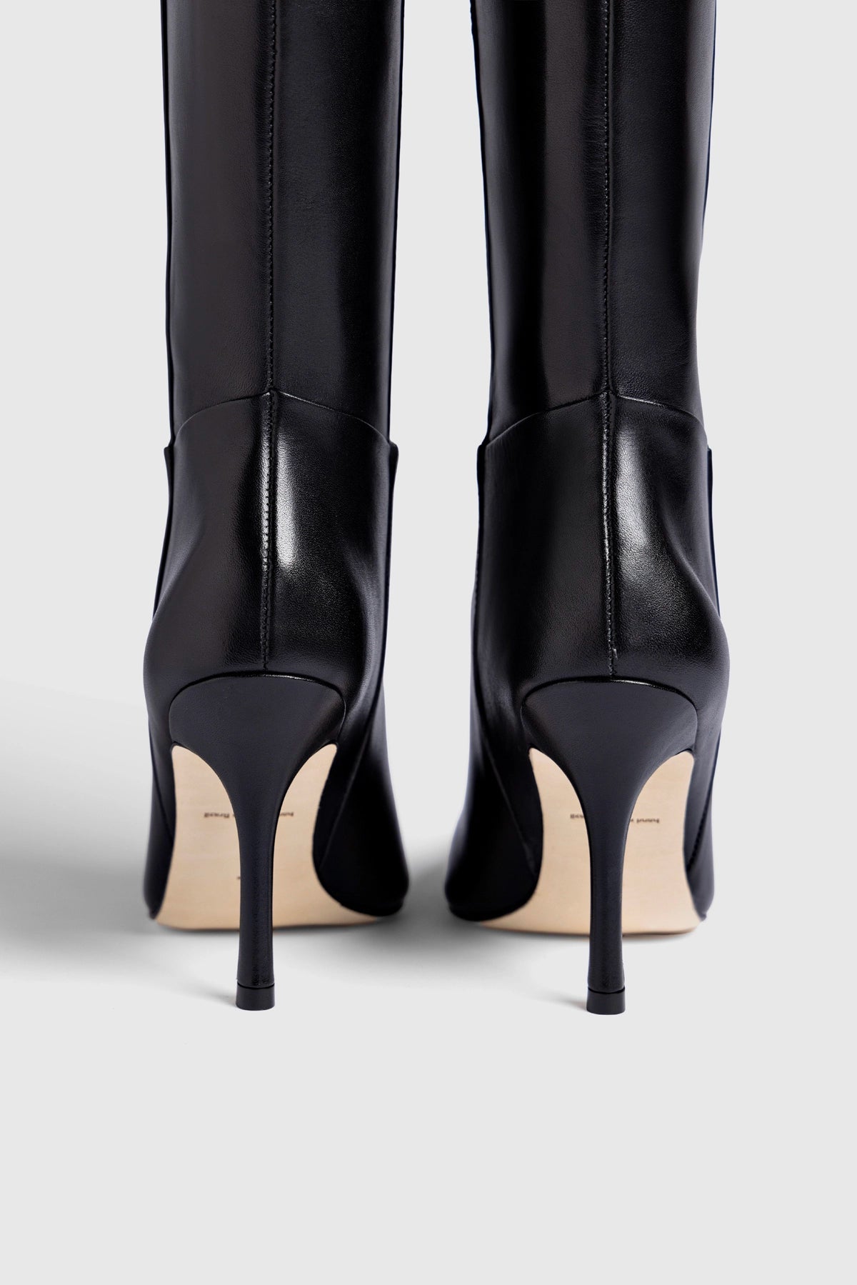 Larroude Carine Boot In Black Leather