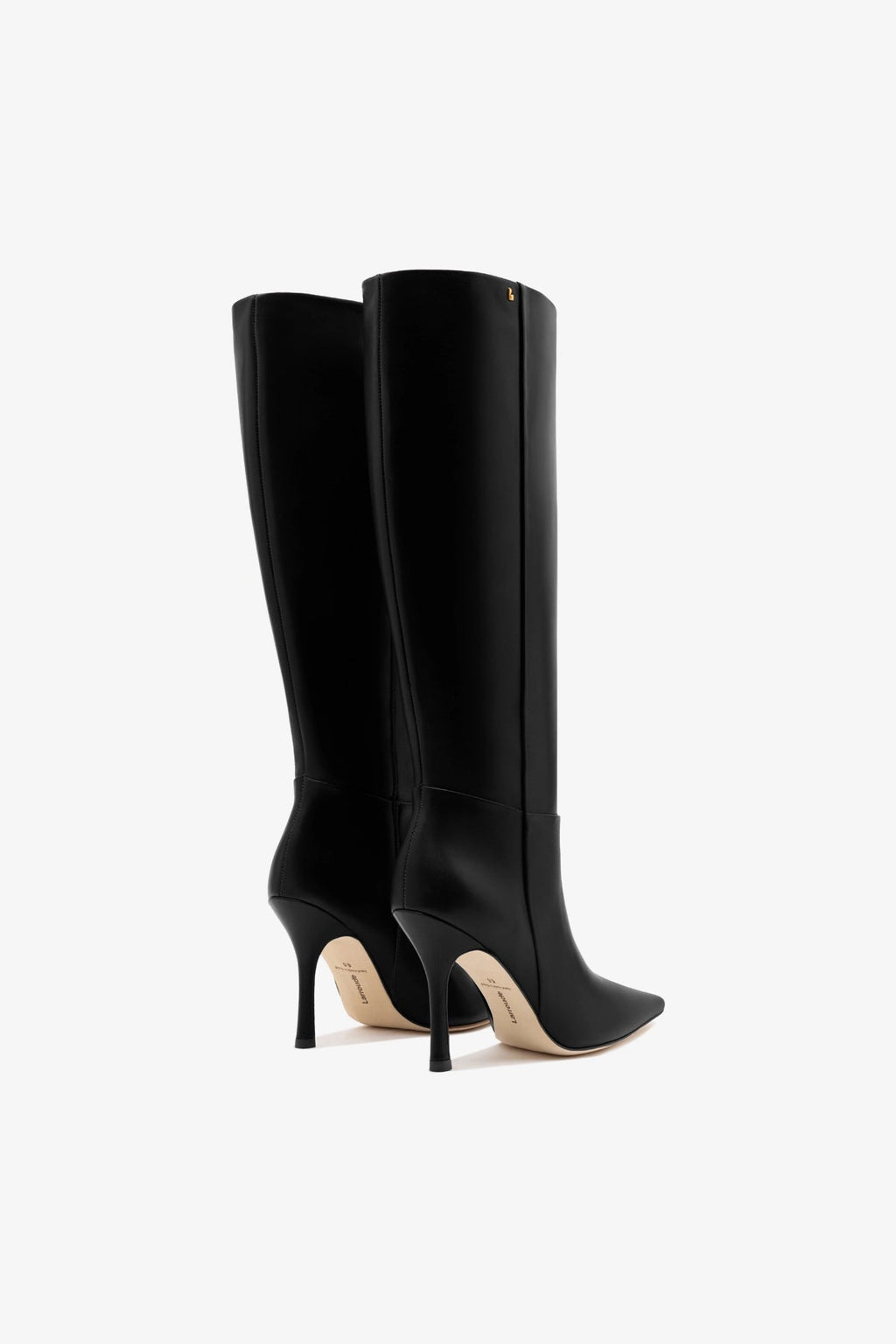 Larroude Carine Boot In Black Leather