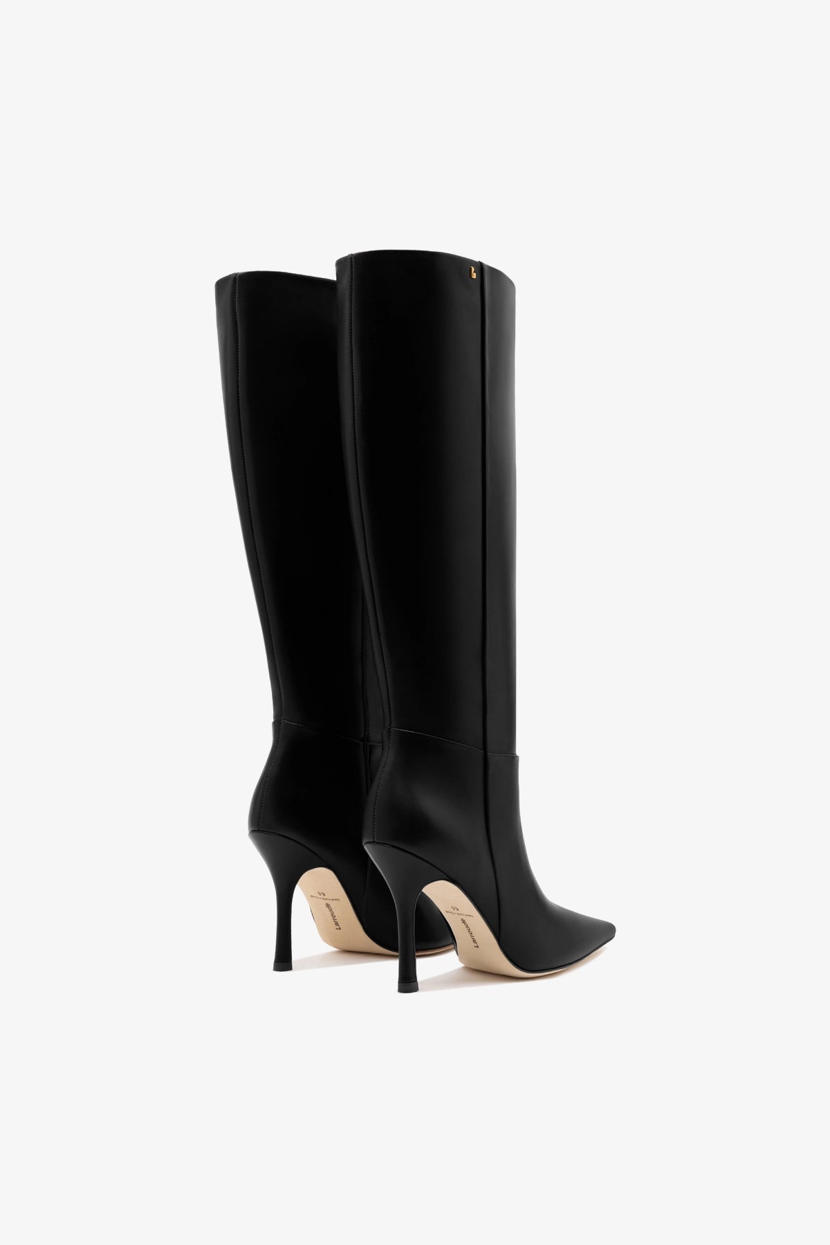 Larroude Carine Boot In Black Leather