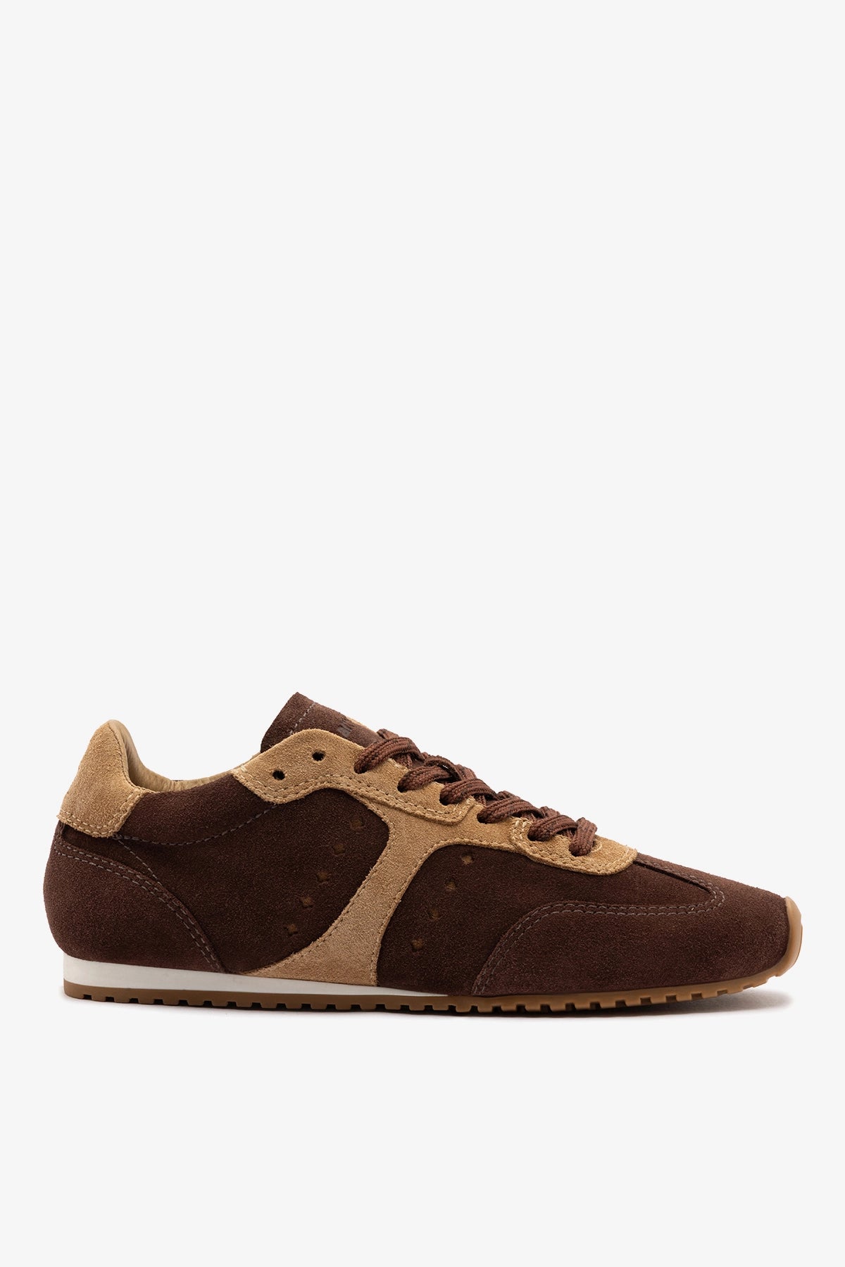 Larroude Stella Sneaker Brown Suede