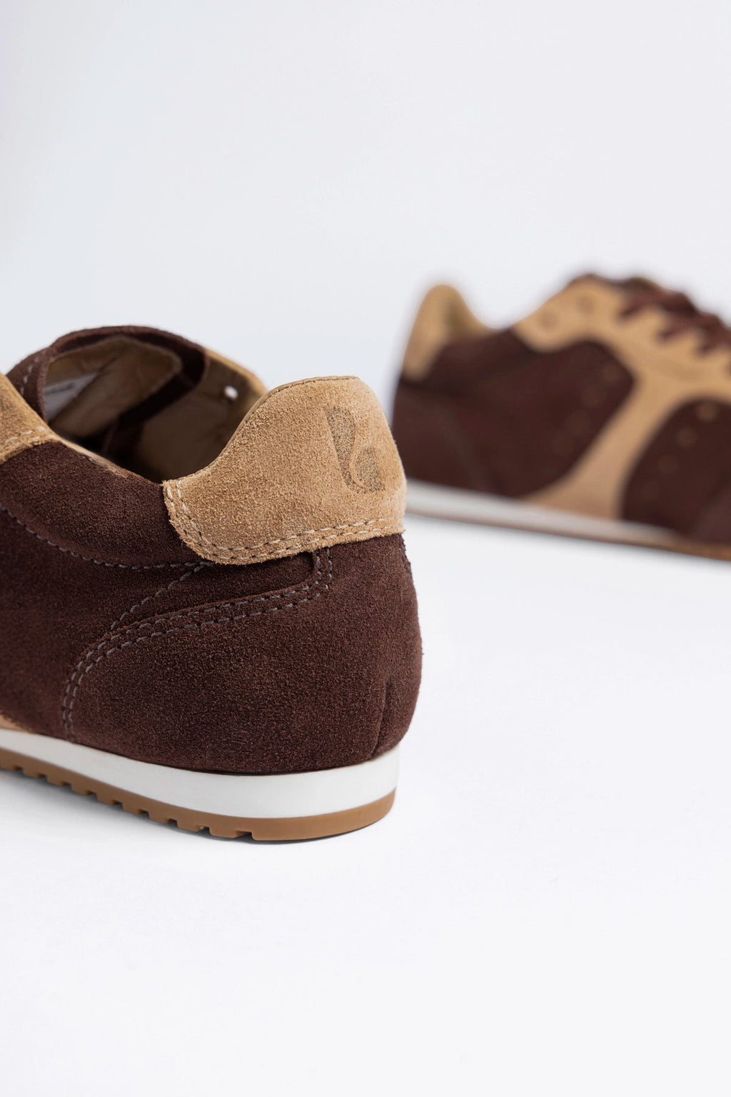 Larroude Stella Sneaker Brown Suede