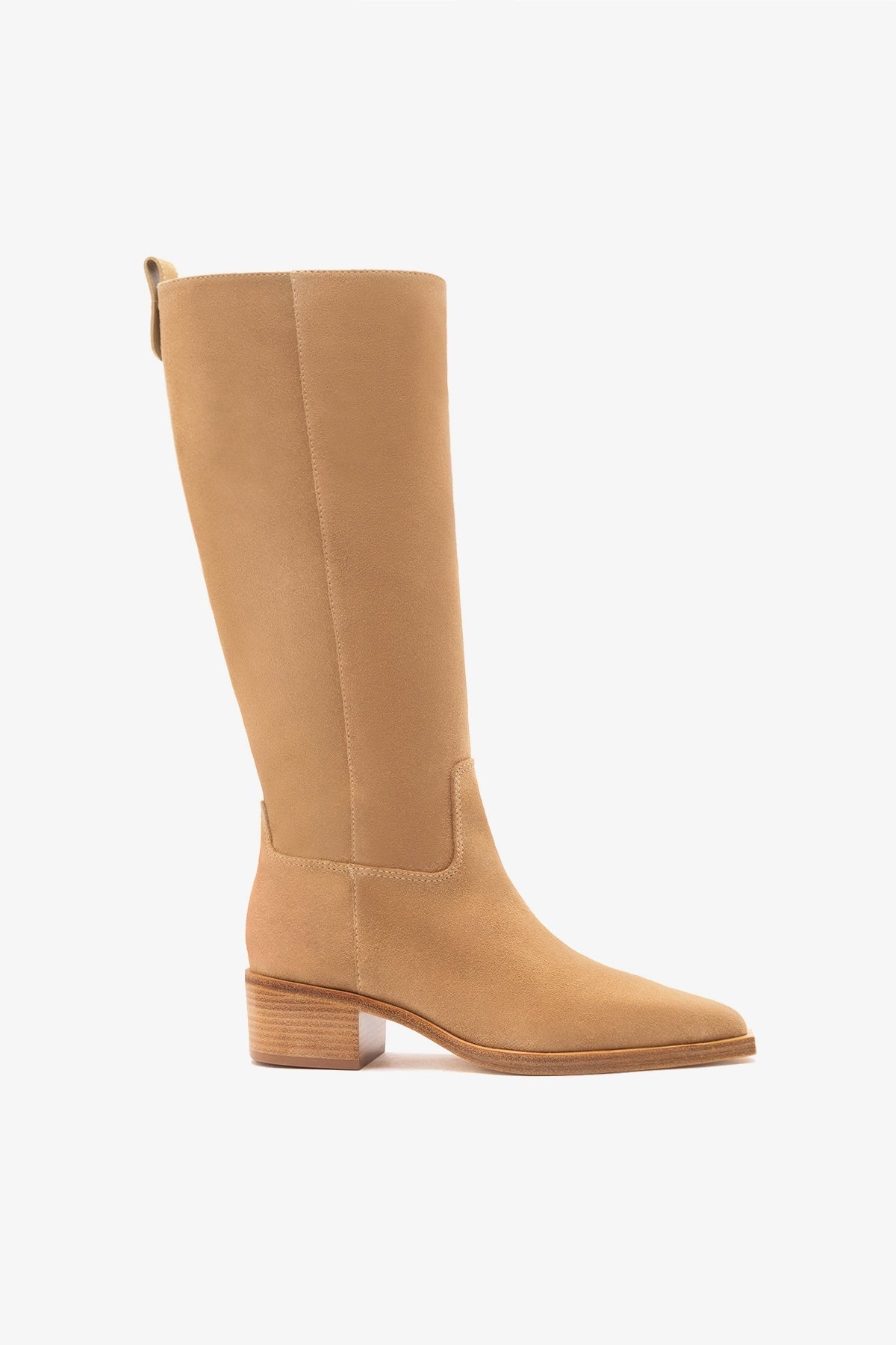 Larroude Florencia Boot Peanut Suede