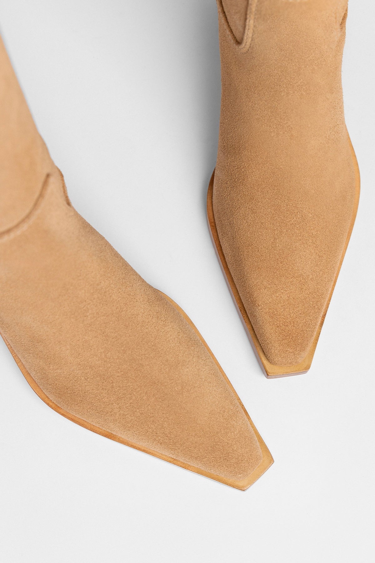 Larroude Florencia Boot Peanut Suede