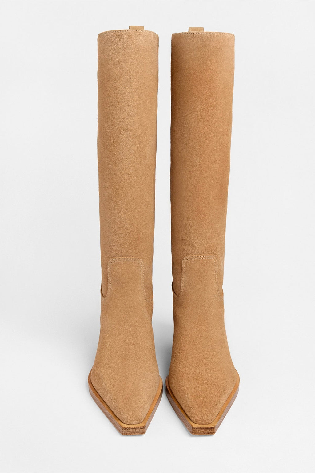 Larroude Florencia Boot Peanut Suede