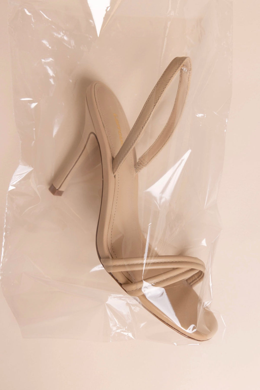 Larroude Annie Sandal Sand Leather
