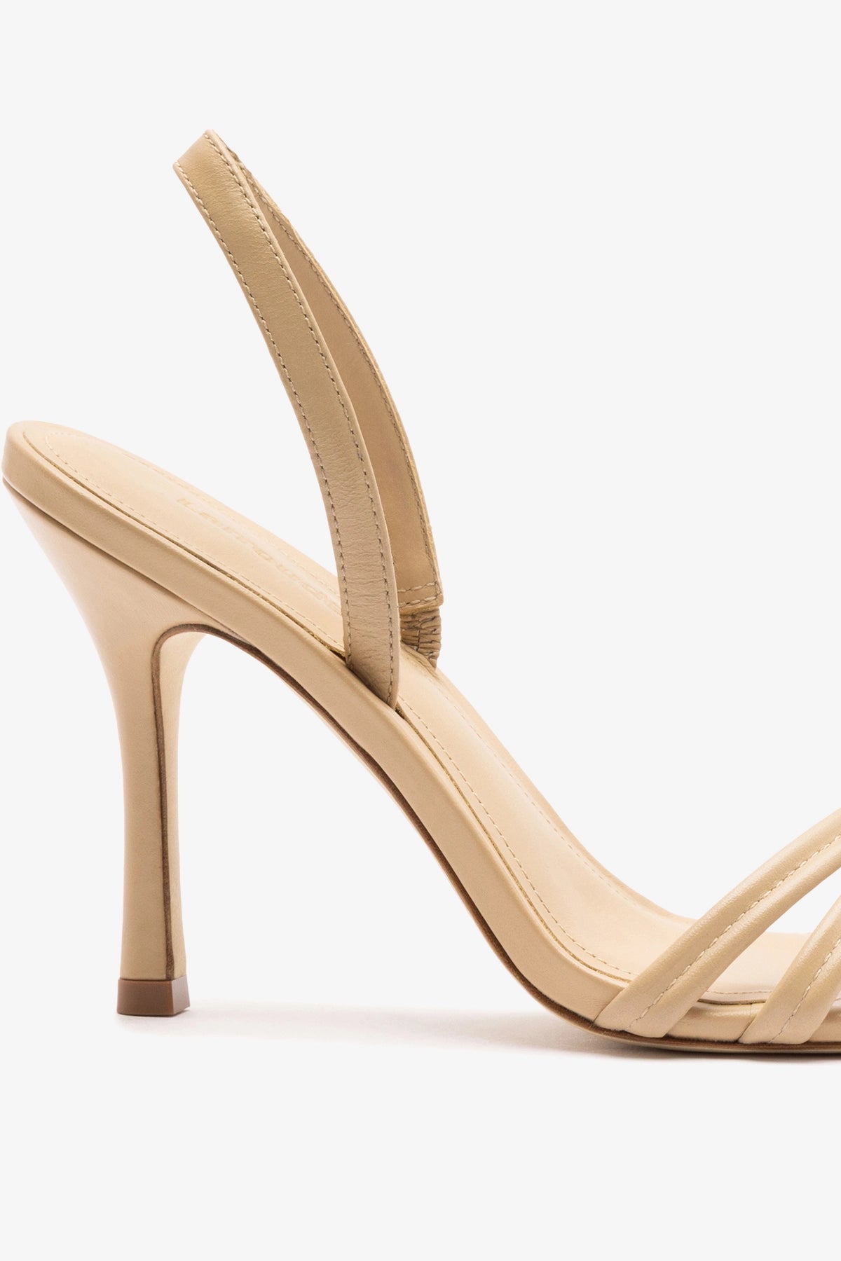 Larroude Annie Sandal Sand Leather