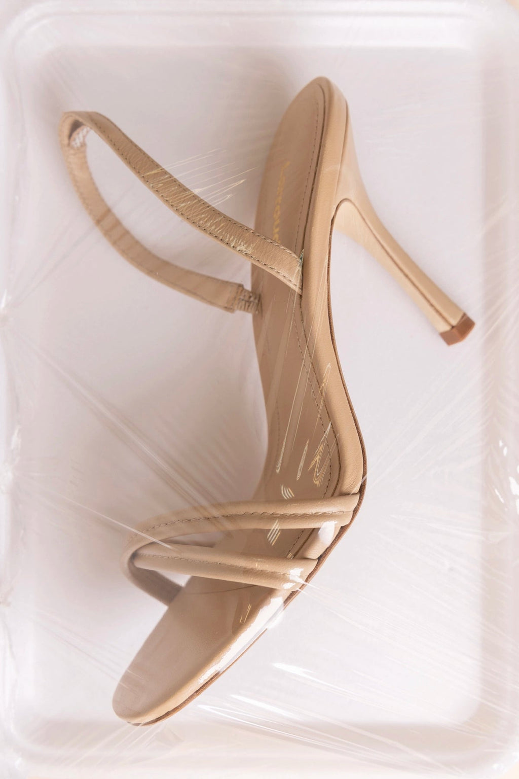 Larroude Annie Sandal Sand Leather