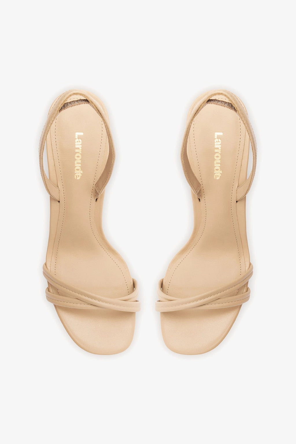 Larroude Annie Sandal Sand Leather