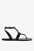 Larroude Margherita Sandal In Black Leather