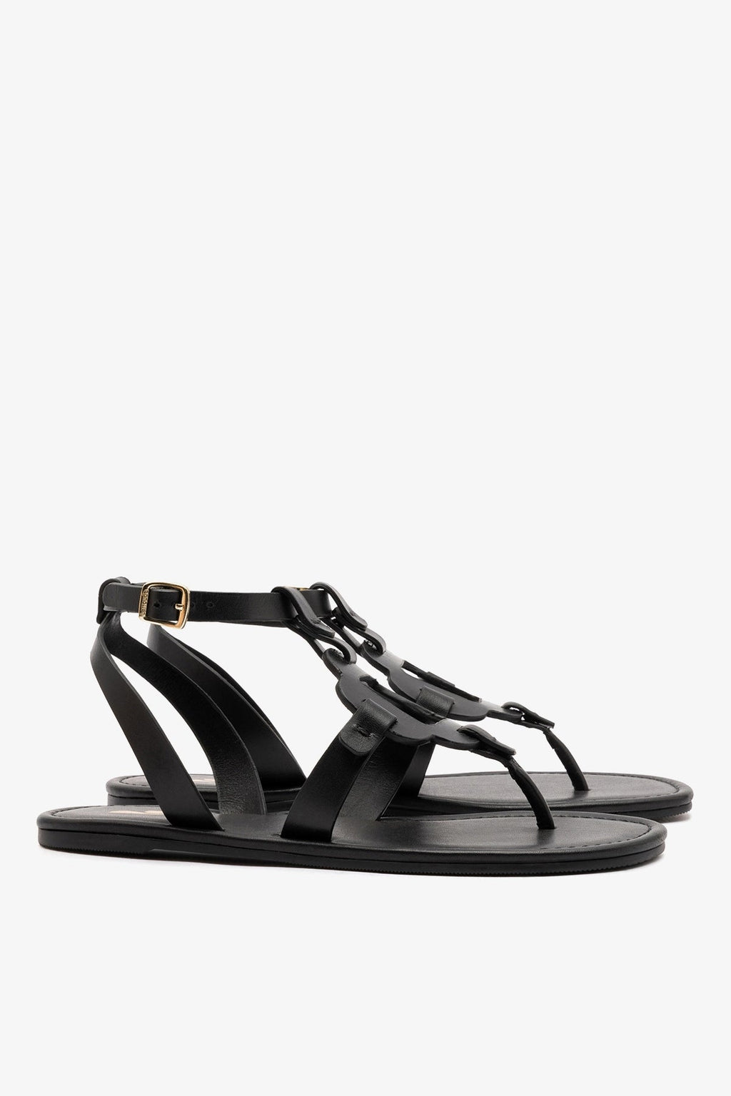 Larroude Margherita Sandal In Black Leather