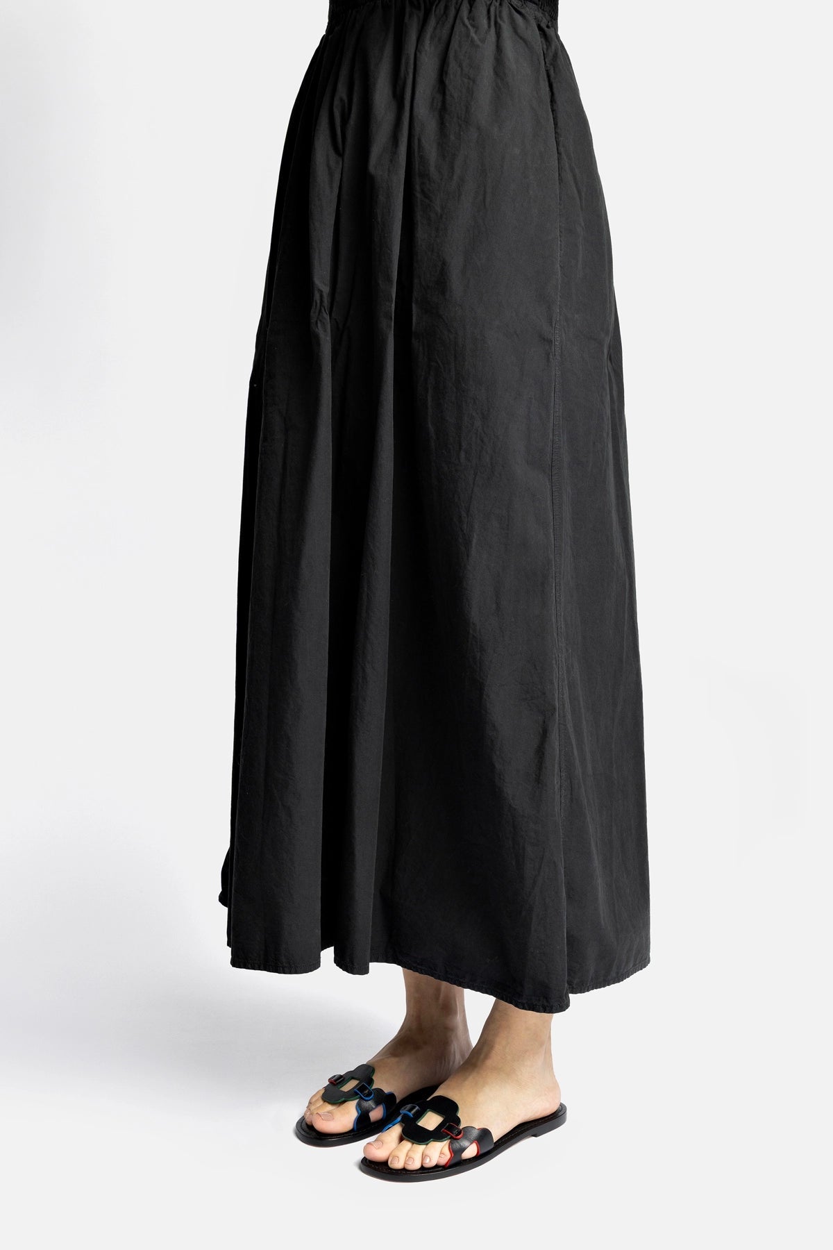 Larroude Margherita Slide In Black Leather