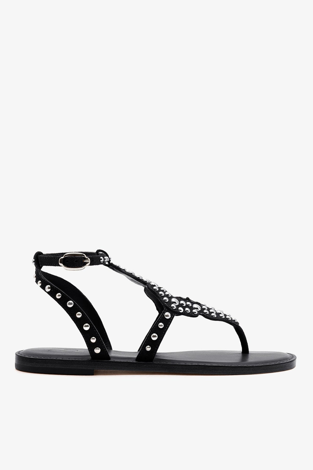 Larroude Fiorella Sandal In Black Suede
