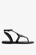 Larroude Fiorella Sandal In Black Suede