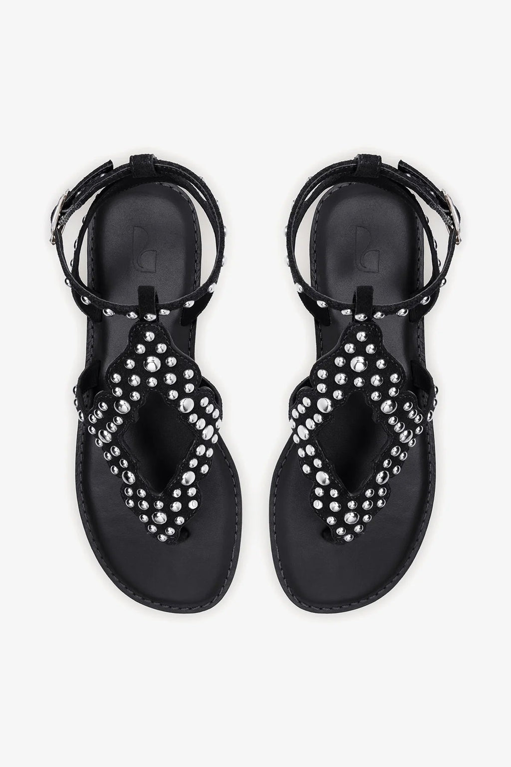 Larroude Fiorella Sandal In Black Suede