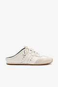 Larroude Stella Mule In Grey Suede